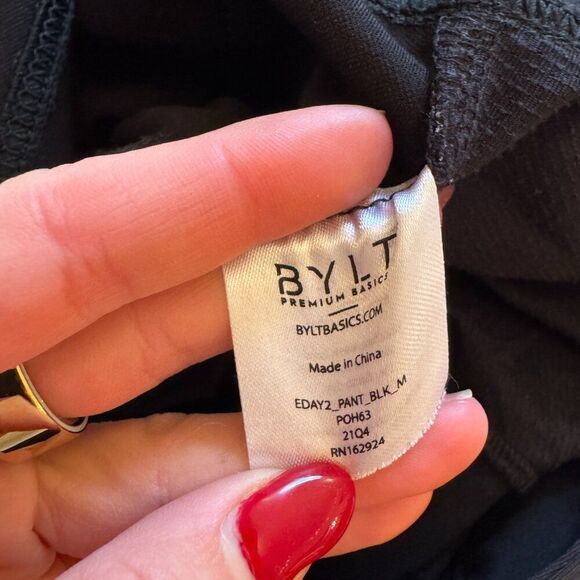 BYLT Basics Black Everyday Pant 2.0 Pants - Picture 6 of 9